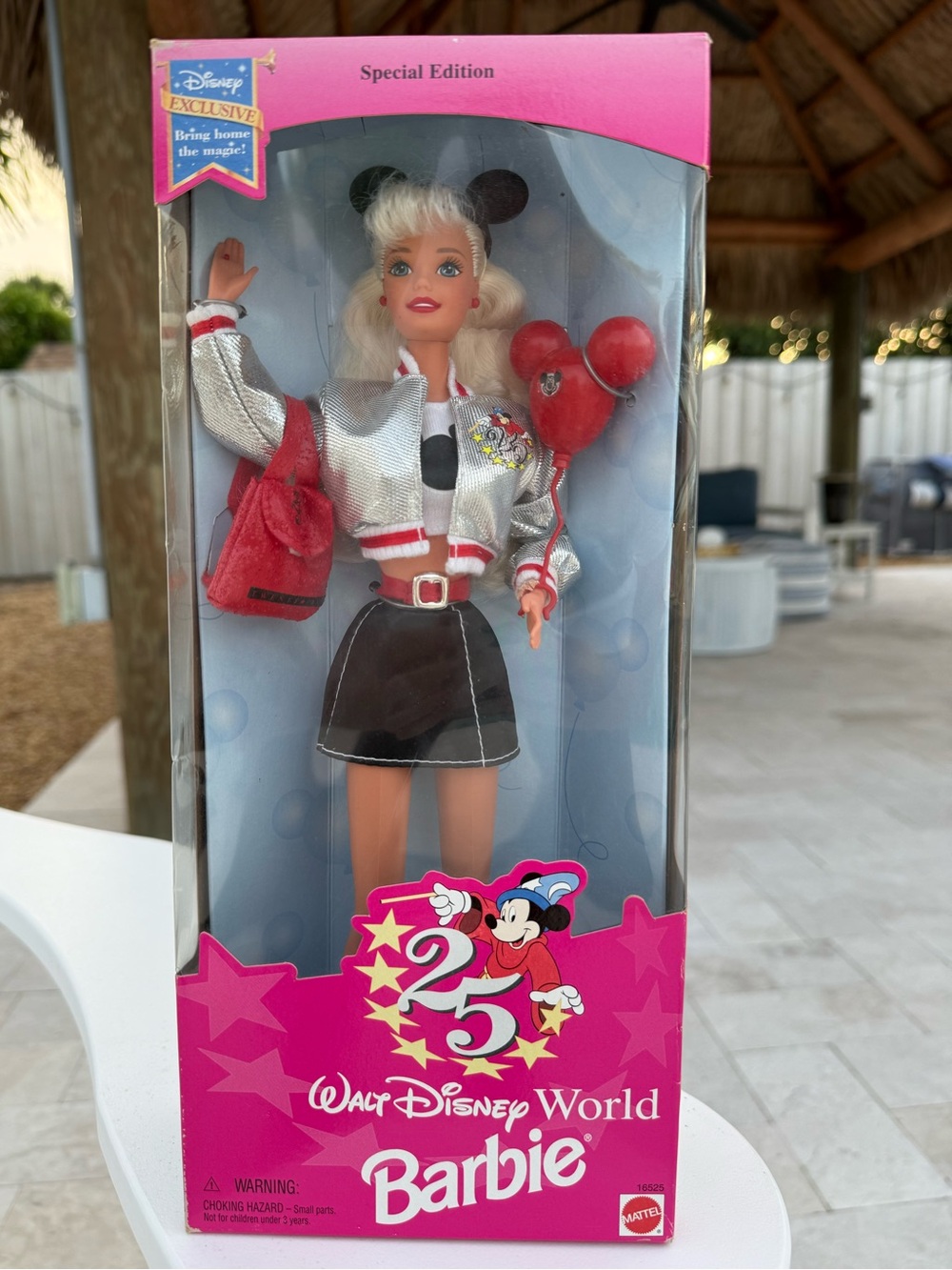 Vintage Walt Disney World 25th Anniversary Barbie. New In Box